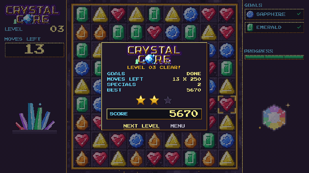 Level clear with a two star rating