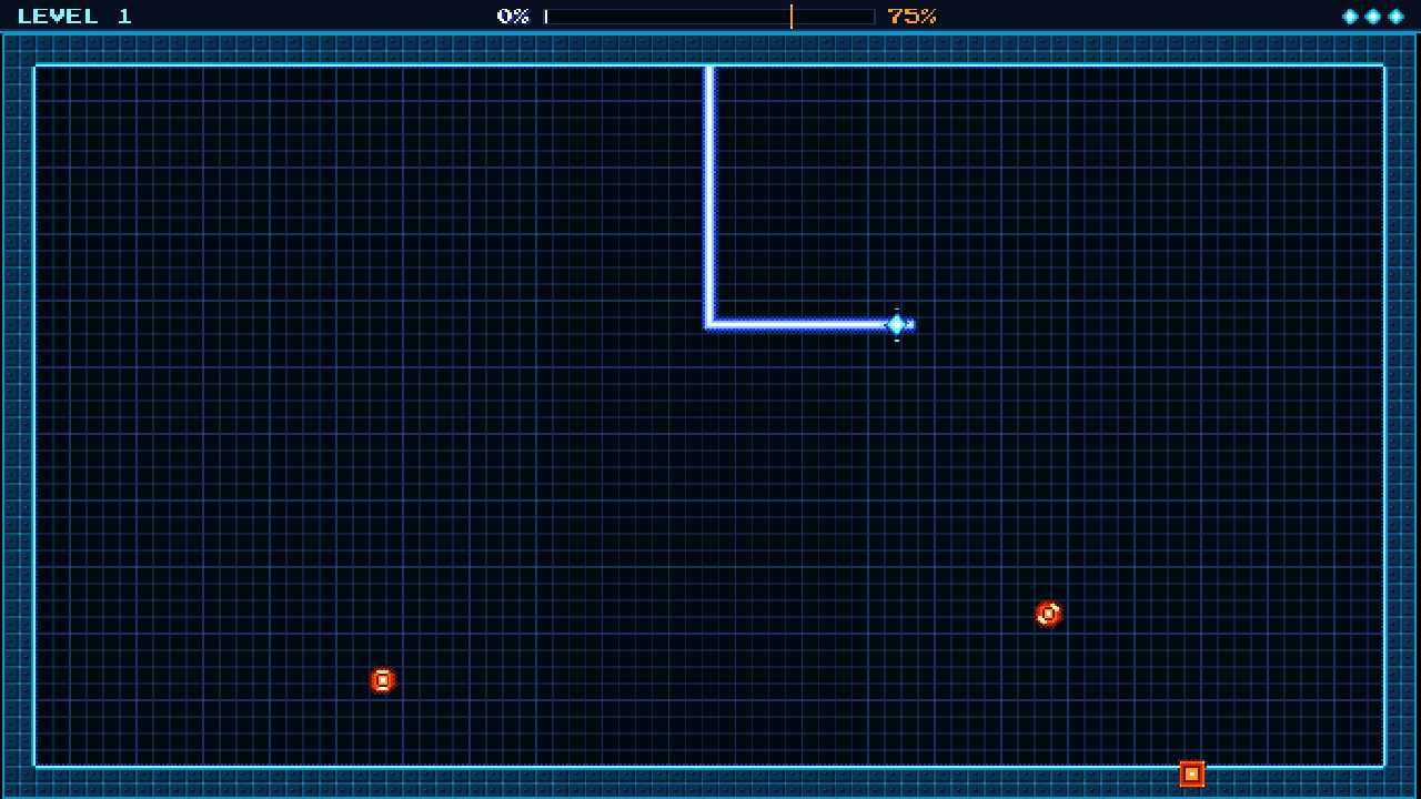 Drawing a trail across the grid